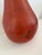 1990s Extra-Large Red Porcelain Pear With Metal Stem and Leaf For Sale - Image 5 of 10