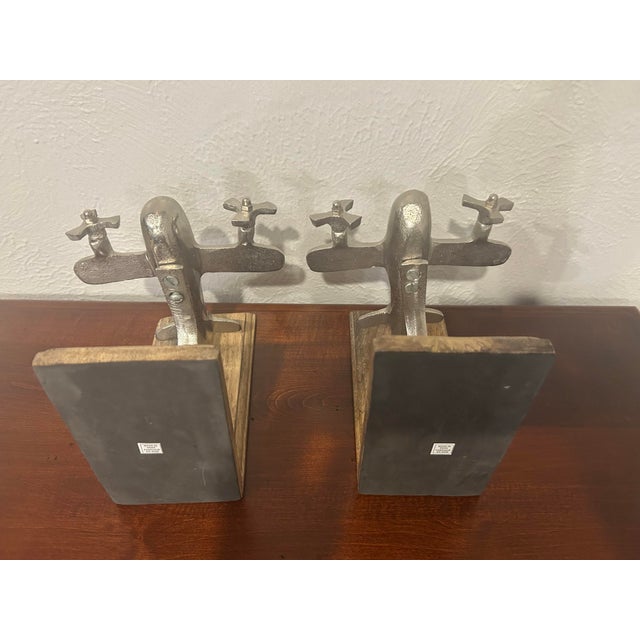 Airplane Bookends - Pair For Sale In Denver - Image 6 of 7