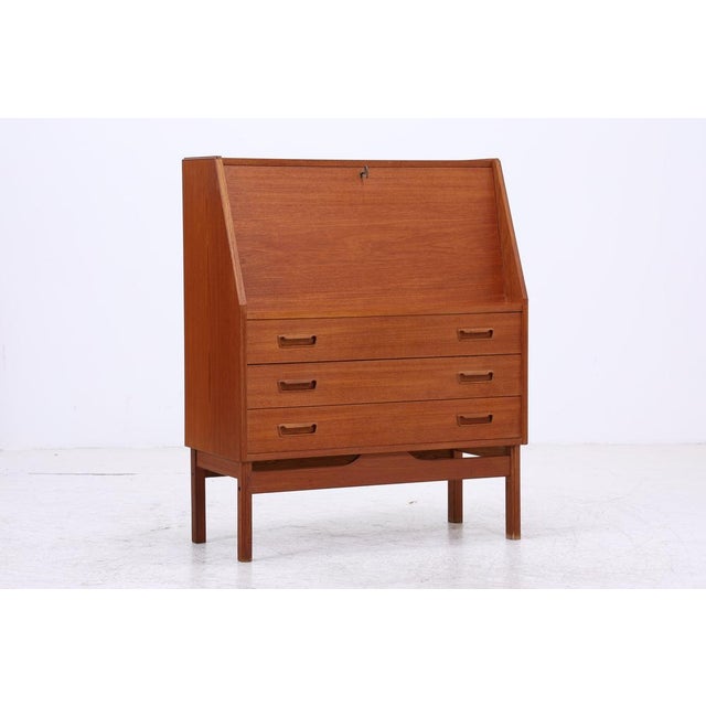Vintage Danish Secretaire in Teak from Dyrlund For Sale - Image 18 of 18