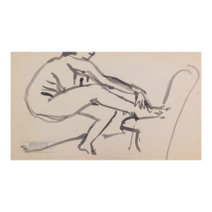 'Seated Nude' by Victor Di Gesu, Paris, Louvre, Salon D'Automne, Academie Chaumière, Los Angeles County Museum of Art, San Francisco Art Association