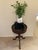 1930’s Mahogany Pedestal Felt Lined Lift Top Showcase Side Table by the Bombay Company For Sale - Image 11 of 11