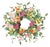 Pansy and Butterfly Floral Candle Ring 17 Inch For Sale
