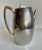MCM Pewter and Wicker Lidded Pitcher Teapot Made in Holland For Sale - Image 4 of 10