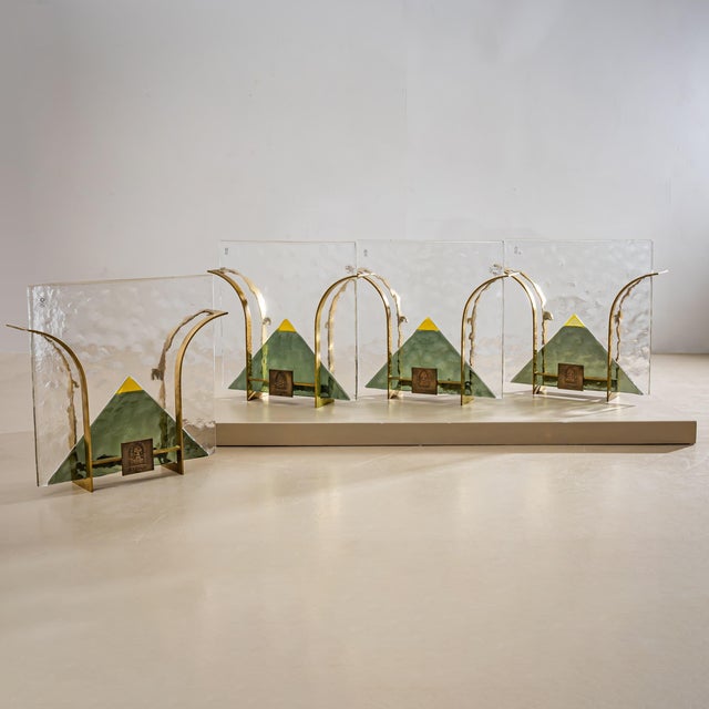 20th Century Set of Four Murano Wall Lights by Leucos, Italy - Set of 4 For Sale - Image 12 of 14