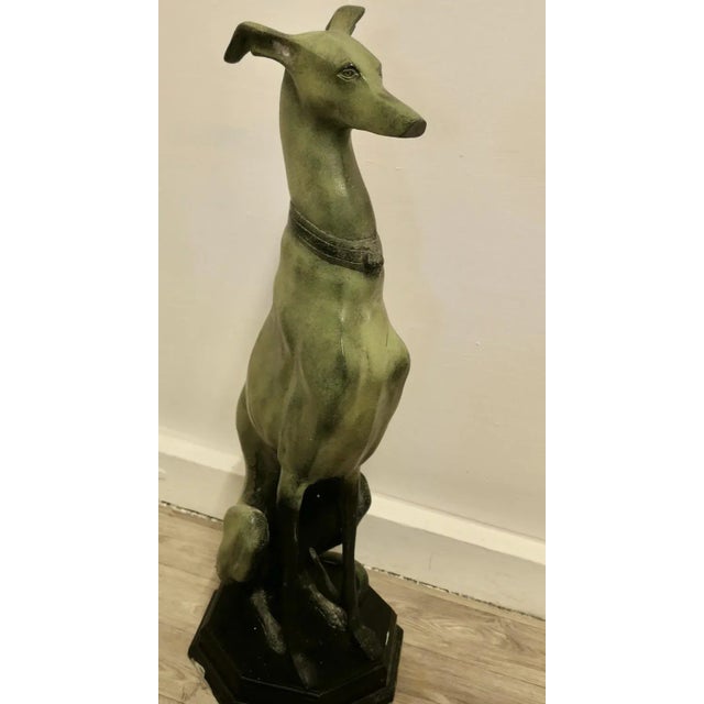 Large Italian Greyhound Dogs in Metal, 1960s, Set of 2 For Sale - Image 4 of 7