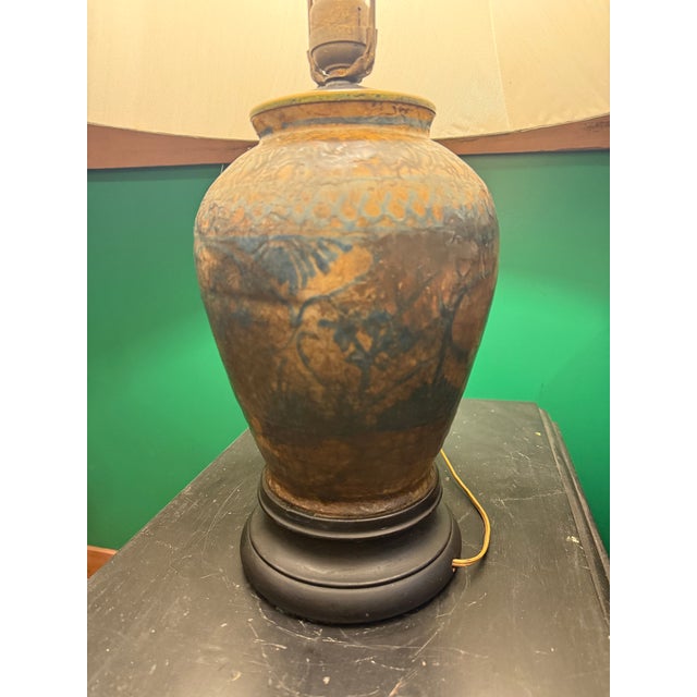 17th Century Persian Fritware Jar Mounted as Lamp For Sale - Image 10 of 12