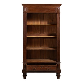 Oak Bookcase in Original Patina, Antique, France, Circa 1880 For Sale