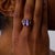 This elegant Retro amethyst and diamond ring is a beautifully distinctive jewel from the 1940’s, centered by an emerald...