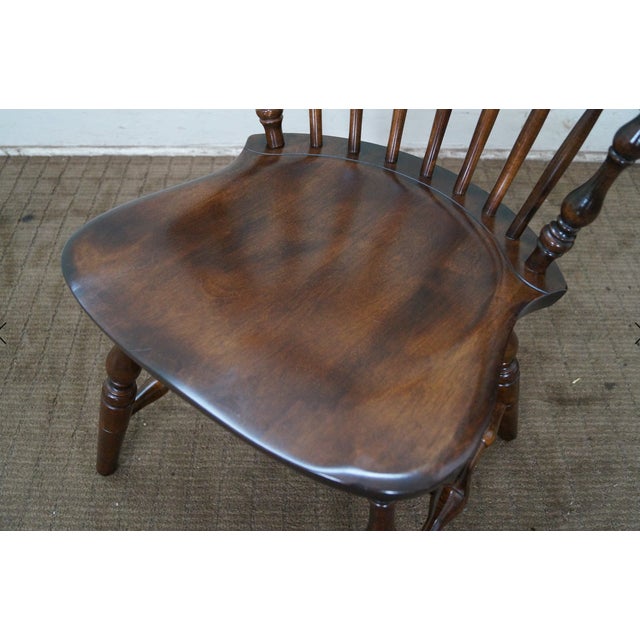 S. Bent Bros Solid Maple Windsor Chairs - a Pair For Sale - Image 9 of 13