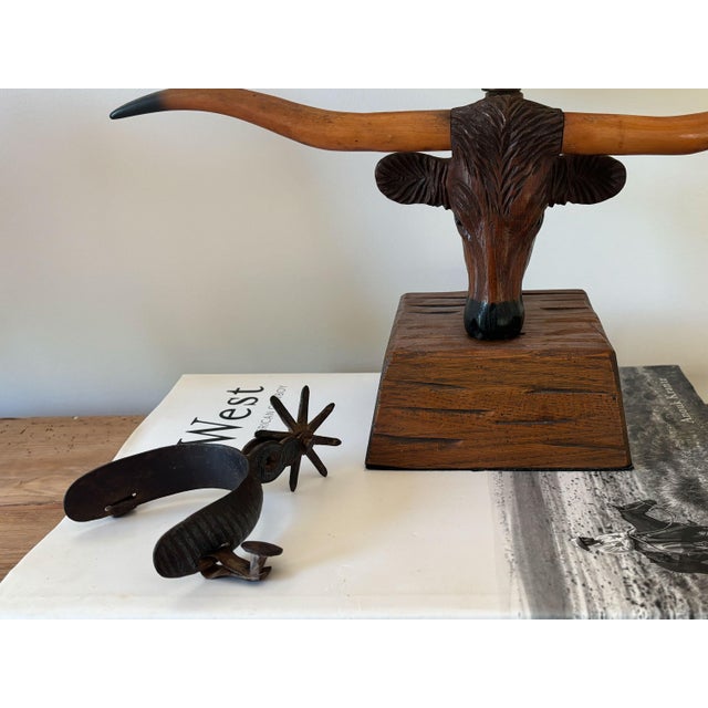 Antique Charro Cowboy Spur, Single For Sale - Image 4 of 9