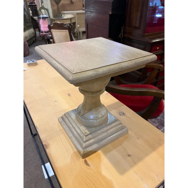 Vintage Turned Wood Pedestal Stands For Sale - Image 4 of 8