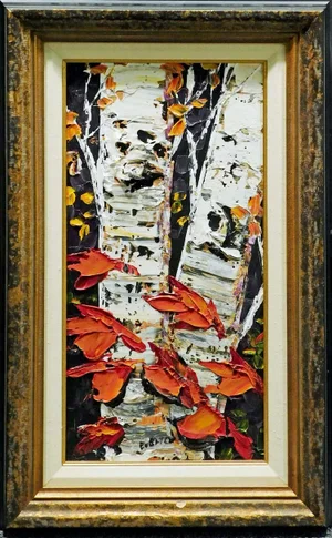Maya Eventov "Evening Glow" Original Oil on Canvas Hand Signed, Framed