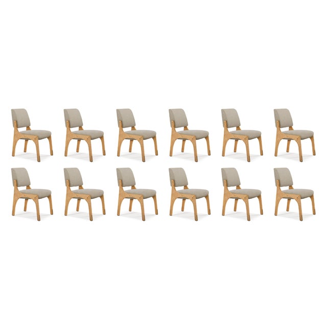 Not Yet Made - Made To Order Arches II Dining Chairs in Oak and Bouclé from Insidherland, Set of 12 For Sale - Image 5 of 5