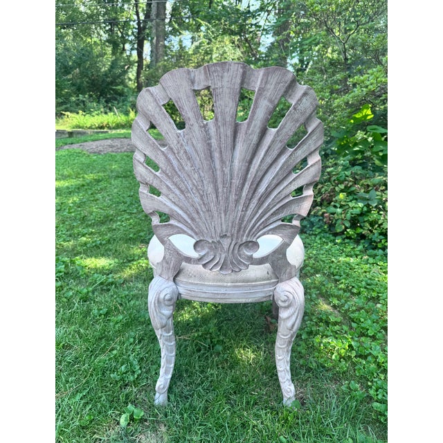 Late 20th Century 1960s Brown Jordan Shell Grotto Style Dining Chair For Sale - Image 5 of 13