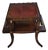 Vintage Mid-Century Regency Mahogany Leather-Top Two-Tier Side Table For Sale