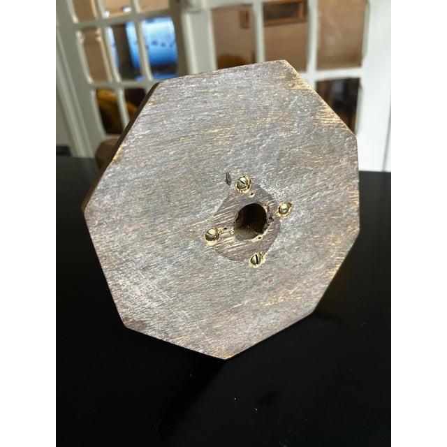 Modernist Wooden Lamp, 1940s For Sale - Image 9 of 11