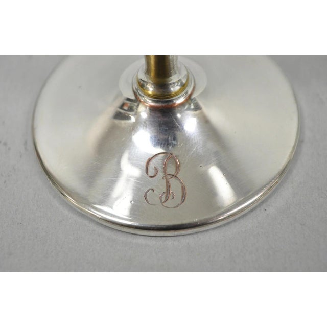 Vintage Charles S Beller Silver Plated Cigarette Holder Picture Frame W "B" Mono For Sale In Philadelphia - Image 6 of 11