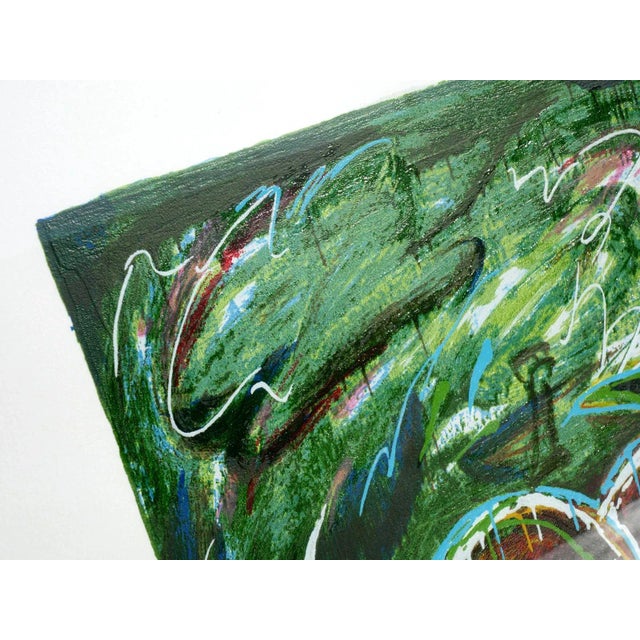 Mario Schifano, Acerbi, Materic Serigraph with Frame For Sale - Image 4 of 7