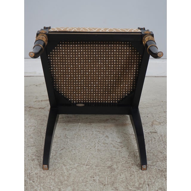 Set of 4 Baker Neoclassical Regency Armchairs For Sale - Image 16 of 18