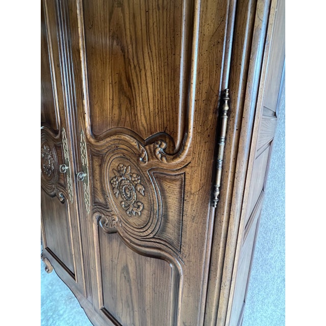 Henredon French Provincial Four Centuries Storage Armoire For Sale - Image 9 of 12