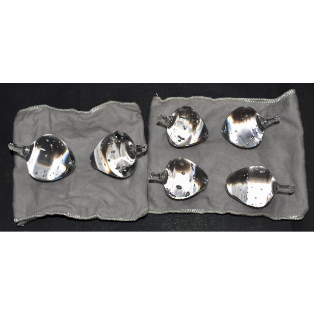 Vtg. Steuben Set of Six Crystal Strawberries W/Box For Sale - Image 18 of 18