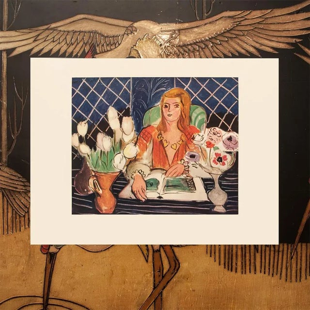 The School of Paris 1940s After Henri Matisse "Annelies", First Edition Period Swiss Offset Lithograph For Sale - Image 3 of 9