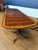 Leighton Hall Furniture Georgian Style Multi-Banded Mahogany Dining Table by Leighton Hall - Showroom Sample For Sale - Image 4 of 16