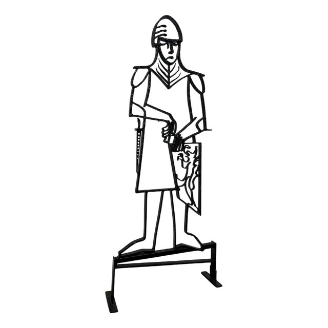 Wrought Iron Knight, 1960s For Sale