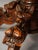 Antique Round Extendable Hunting Table with Carvings For Sale - Image 3 of 8