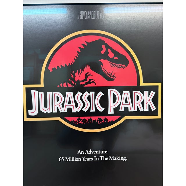1990s Cinematic Movie Poster Jurassic Park, Framed For Sale - Image 5 of 12