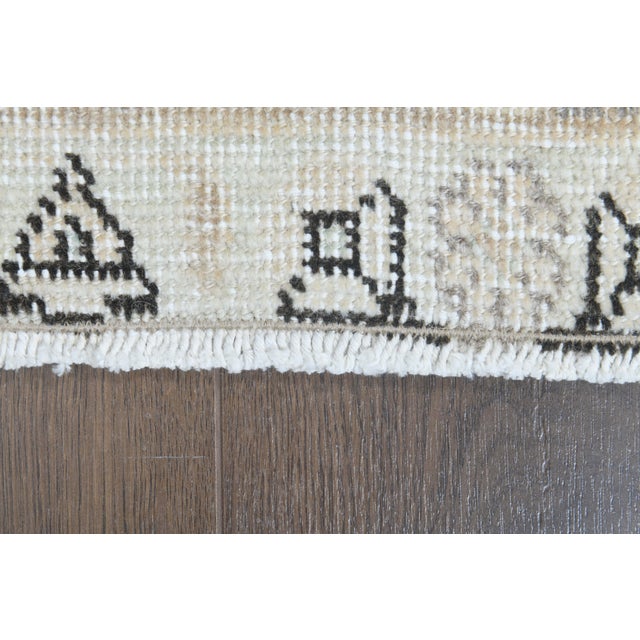 1970s 1970s Vintage Persian Handmade Wool Cotton Orange Area Rug For Sale - Image 5 of 11