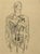 Man-Machine is an original drawing in pencil realized by Louis Durand in the Early 20th Century. In good conditions. The...