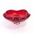 Murano Italian Murano Style Art Glass Ruby Red Bullicante Bowl For Sale - Image 4 of 10