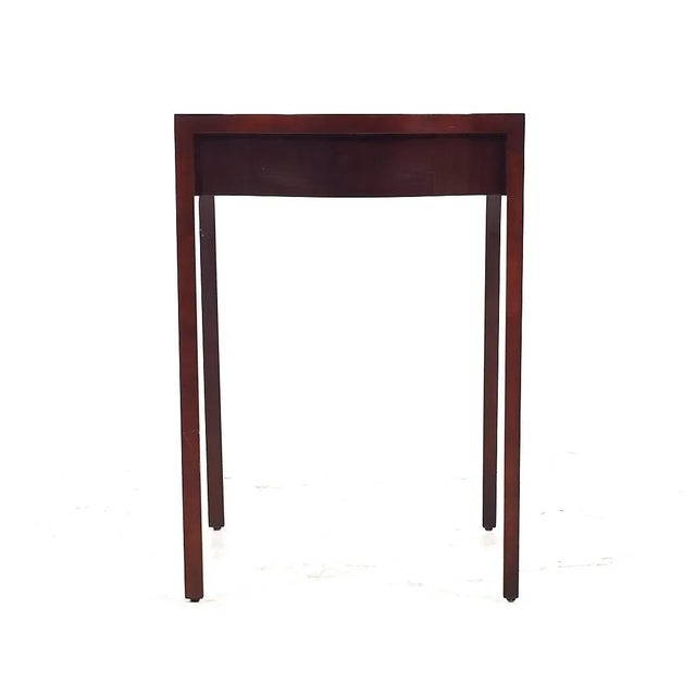 Late 20th Century Drexel Contemporary Walnut End Tables - Pair For Sale - Image 5 of 11