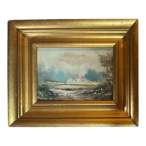 Vintage Painting - Country Landscape - Later 20th C