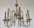 Gold Italian 8 Light Chandelier in Brass, 1960s For Sale - Image 8 of 9