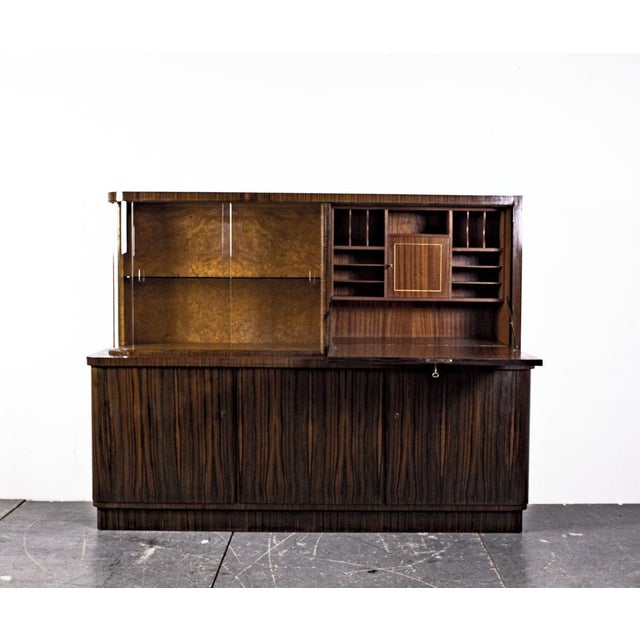 Art Deco Writing Dresser with Table in the Style of Bruno Paul, 1930s, Set of 2 For Sale - Image 13 of 18