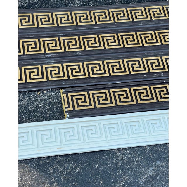 Plastic Vintage MCM Greek Key Grieze Decorative Molding For Sale - Image 7 of 12