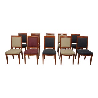 Set of 10 Century Regency Style Dining Room Chairs For Sale