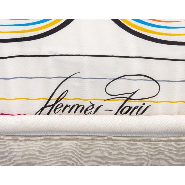 Hermes "24 Faubourg" Silk Pillows, 2 For Sale - Image 10 of 12