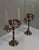 Set of two Calices Silver plated with light arms. Each of these consists of a Candlesticks Central Bowl, summoning a...