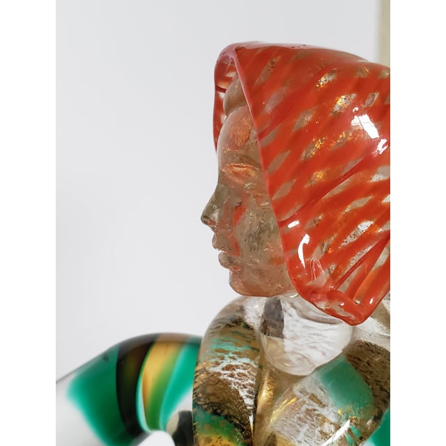 1950s 1950s Salviati Murano Glass Figure of a Woman For Sale - Image 5 of 18
