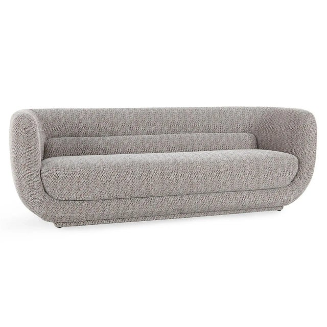 Midcentury modern style U design sofa. Greys, beiges, and browns woven together to create a beautiful neutral tone that...