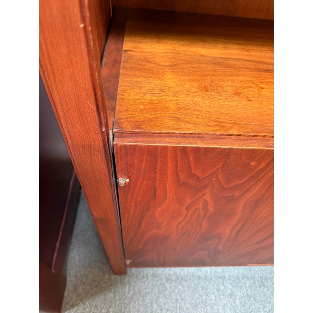 Glenn of California American Walnut Bookshelf + Cabinet, Mid 20th Century For Sale - Image 11 of 12