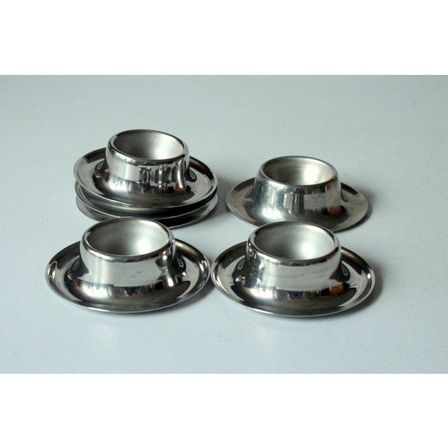 1960s Stainless Steel Egg Cups - Set of 6 - Vintage From the 60s For Sale - Image 5 of 7