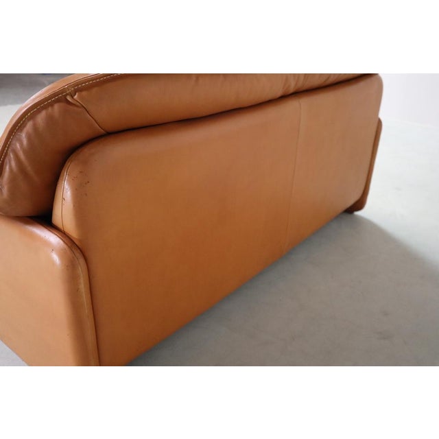 DS-16 Cognac Leather Sofa from de Sede, Switzerland, 1970s For Sale - Image 15 of 18