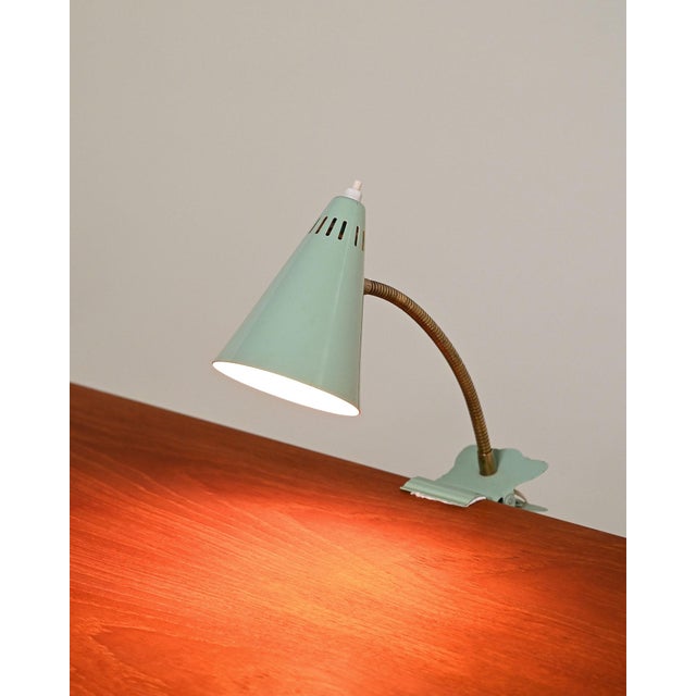 1950s Metal Clamp Lamp, Scandinavia, 1950s For Sale - Image 5 of 5