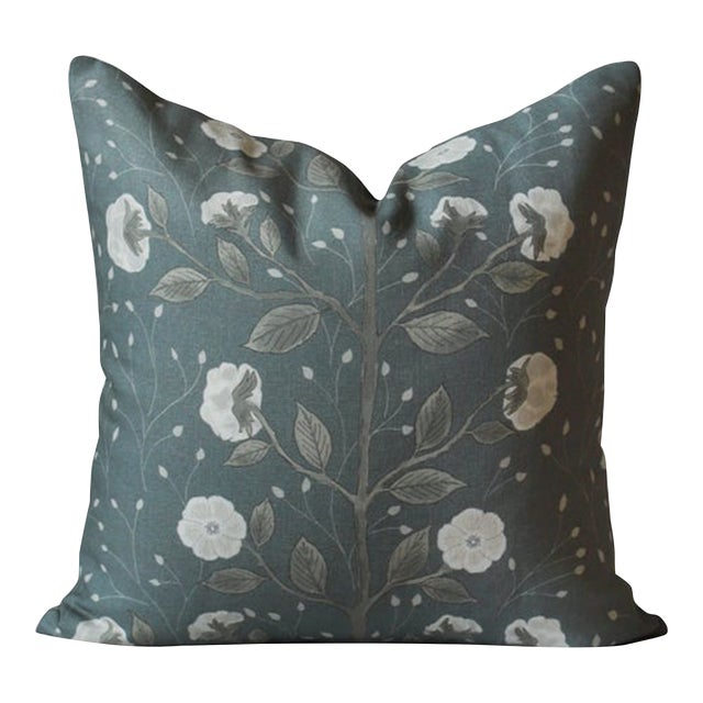 Lauren Servati Textiles, Rosewood // Juniper Pillow, 22"x22" For Sale