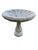 Mid 20th Century Vintage Concrete Shell Motif Bird Bath and Base- 2 Pieces For Sale - Image 5 of 8
