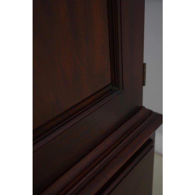Brown Henkel Harris Model #165 Mahogany Dome Top Armoire Cabinet For Sale - Image 8 of 18